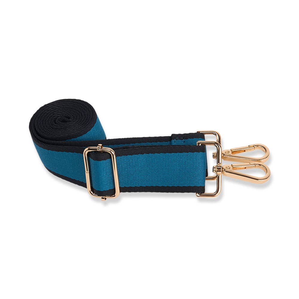 Teal HydroBag® with Teal and Black Striped Strap