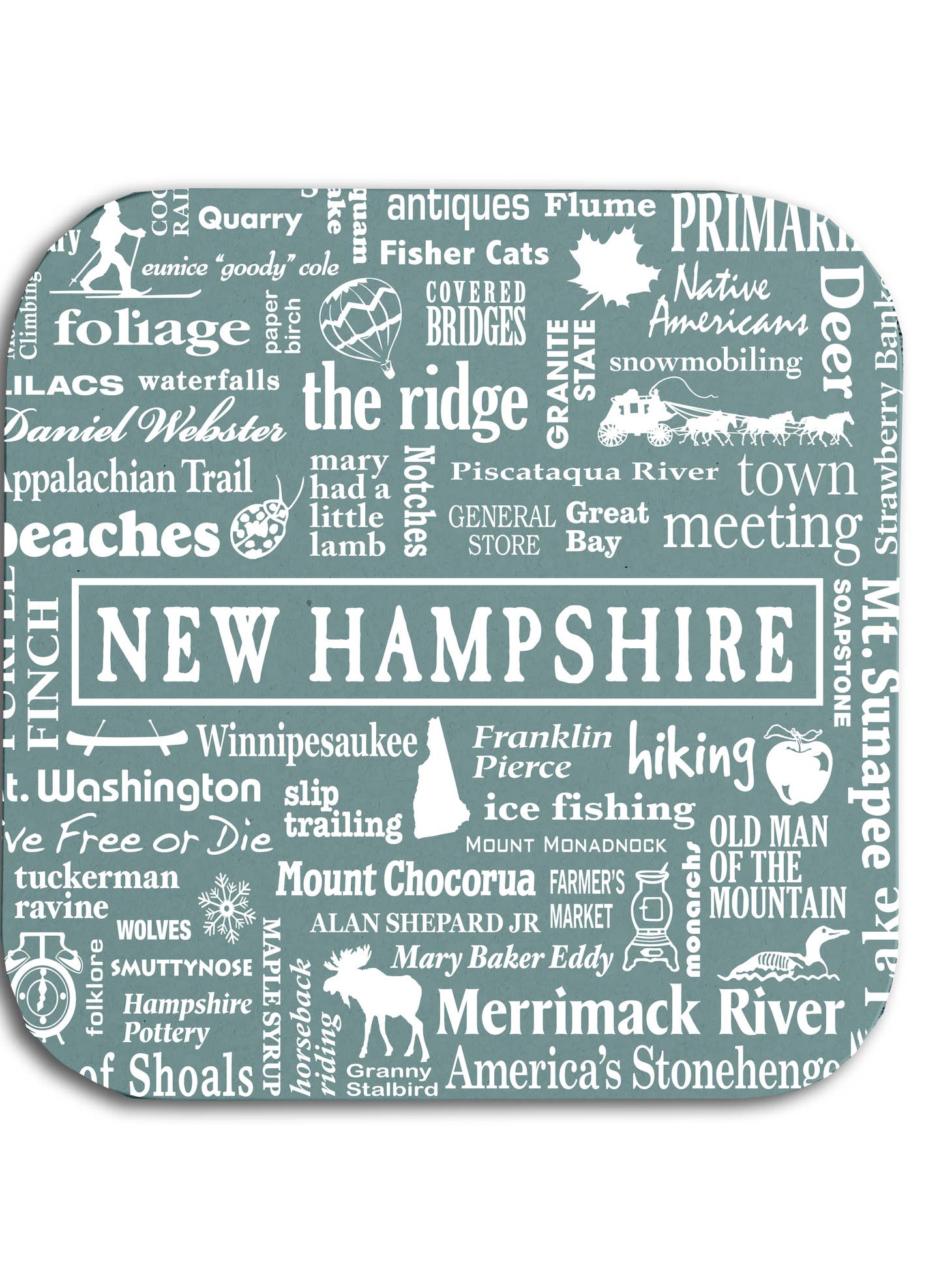 New Hampshire Destination Coaster - Where Life Takes You