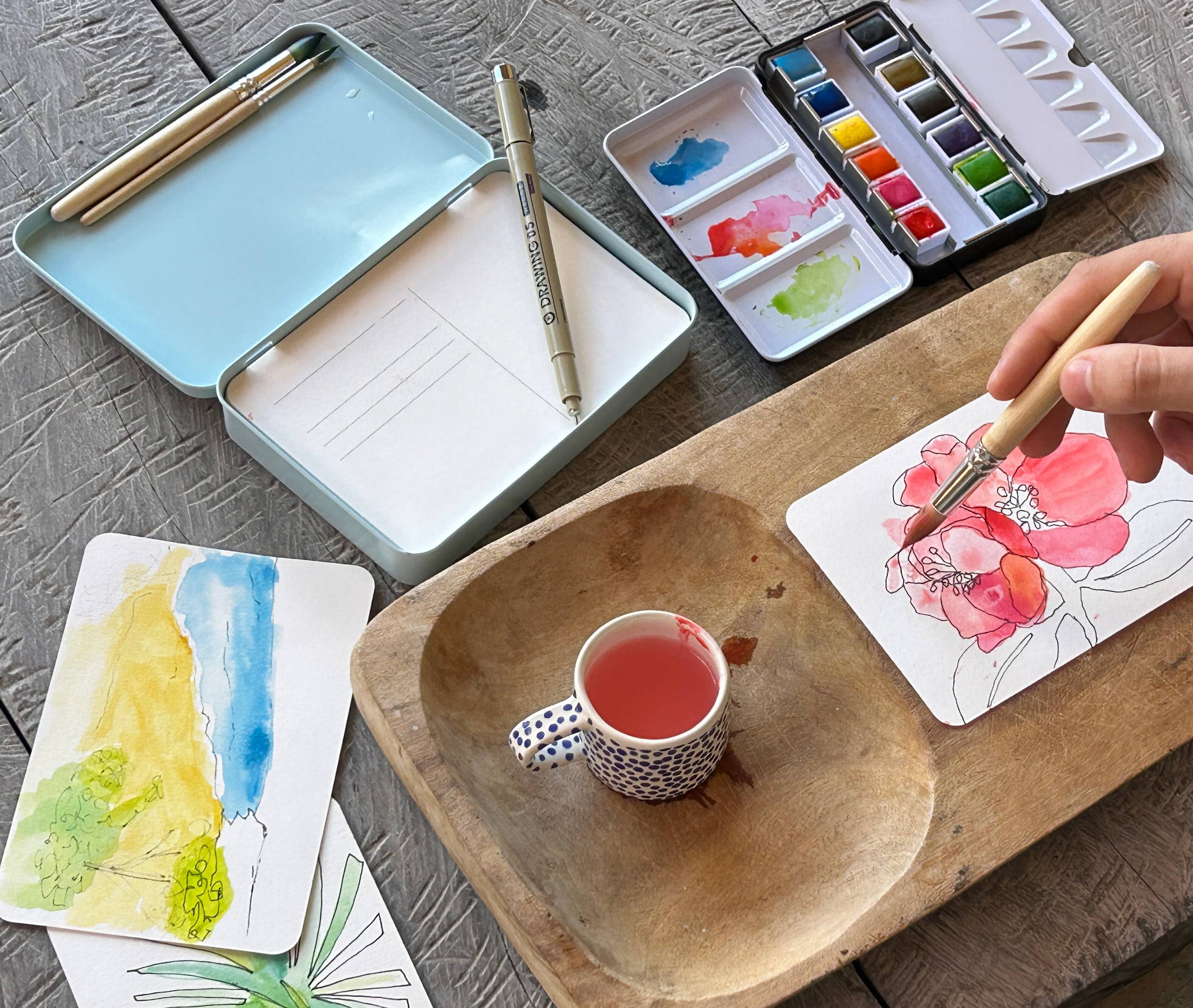 Sketch + Wander Watercolor Travel Kit