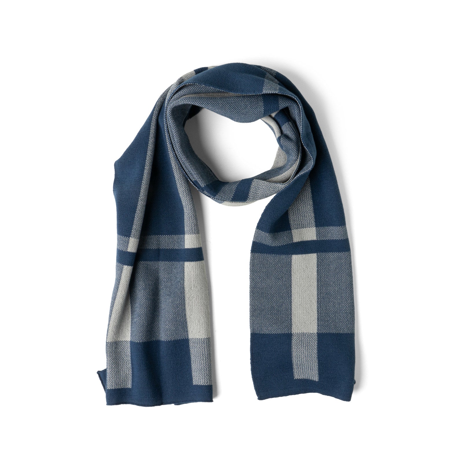 Gentleman's Plaid Knit Scarf
