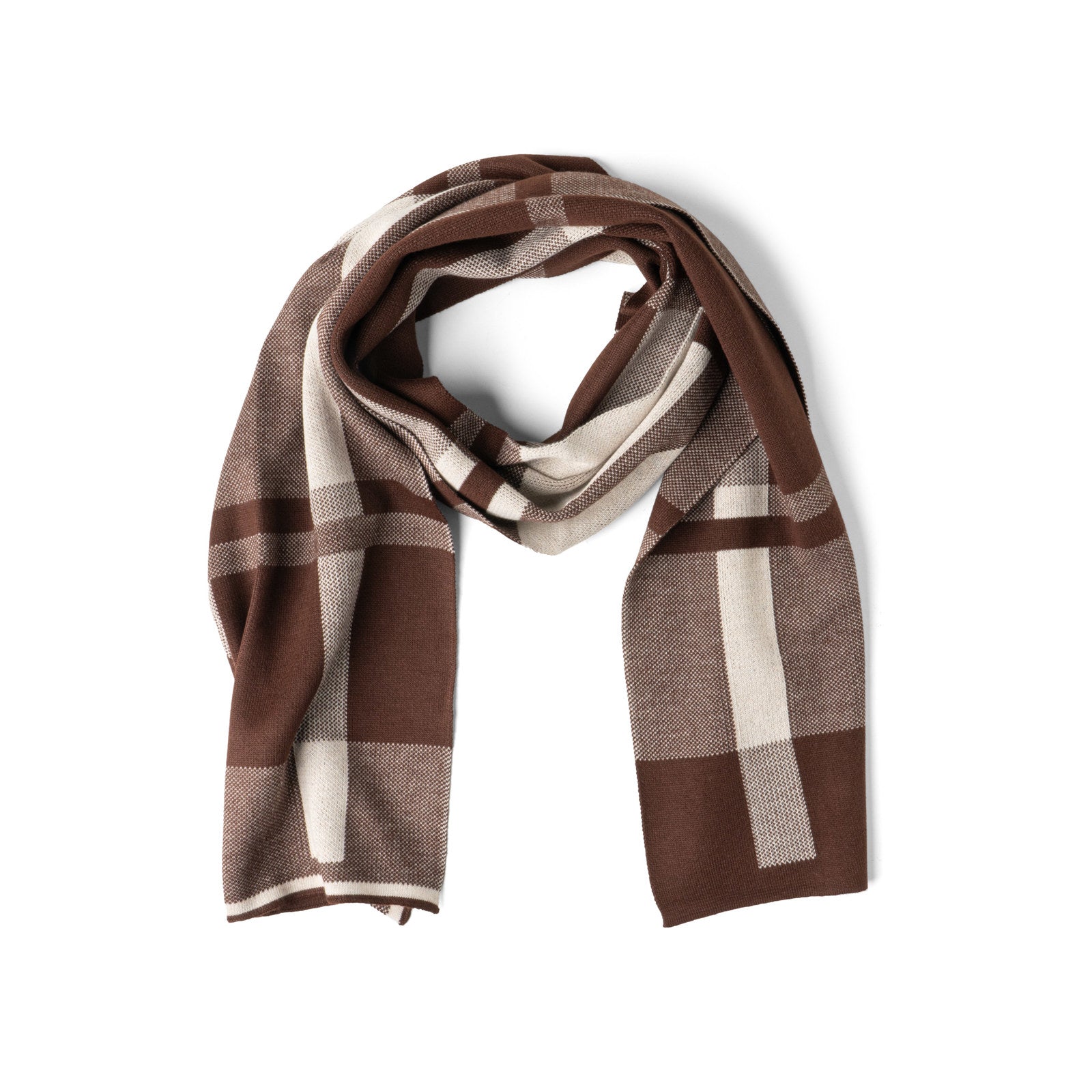 Gentleman's Plaid Knit Scarf