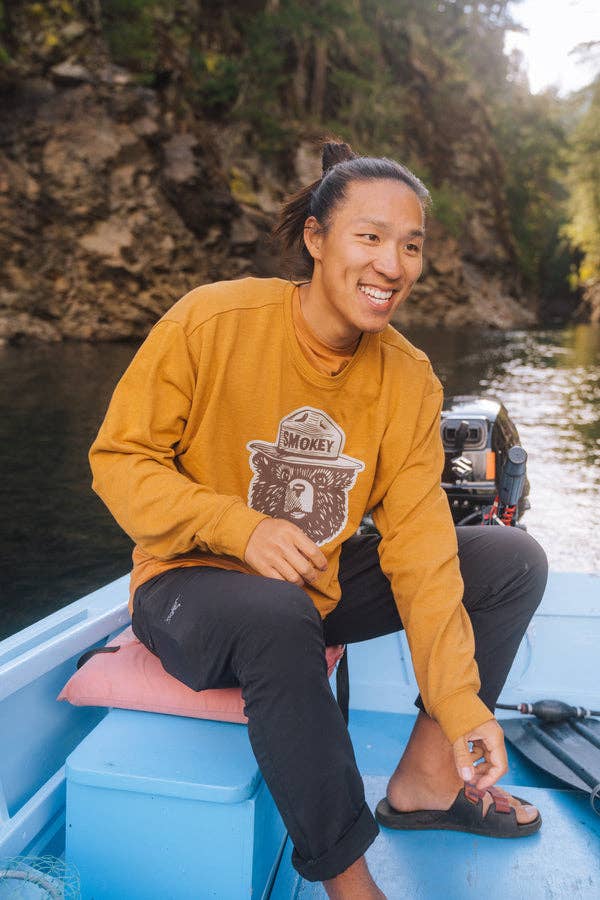 Smokey Logo Sweatshirt: Bronze