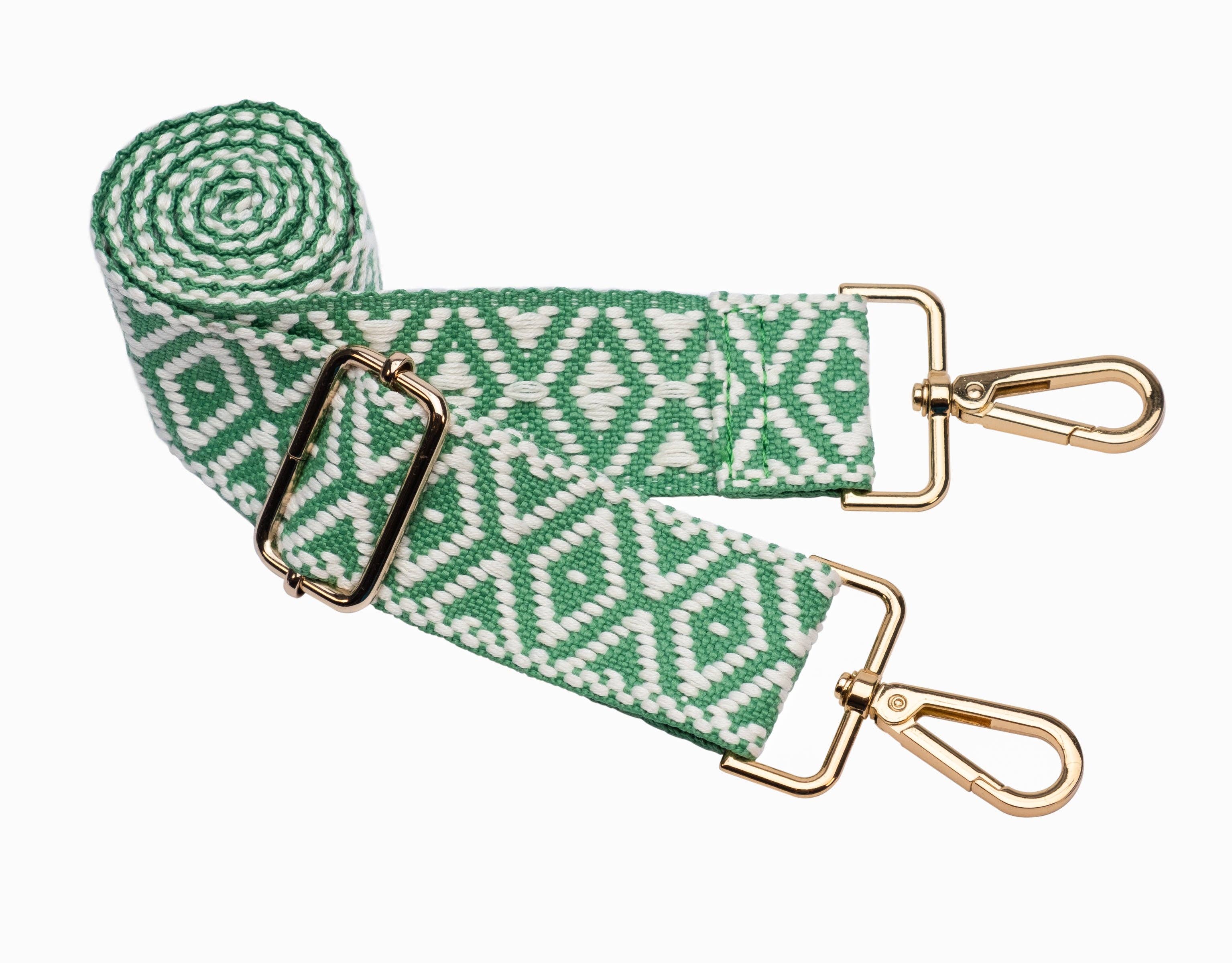 HydroBag® - Kelly Green Matte with Green and White woven strap