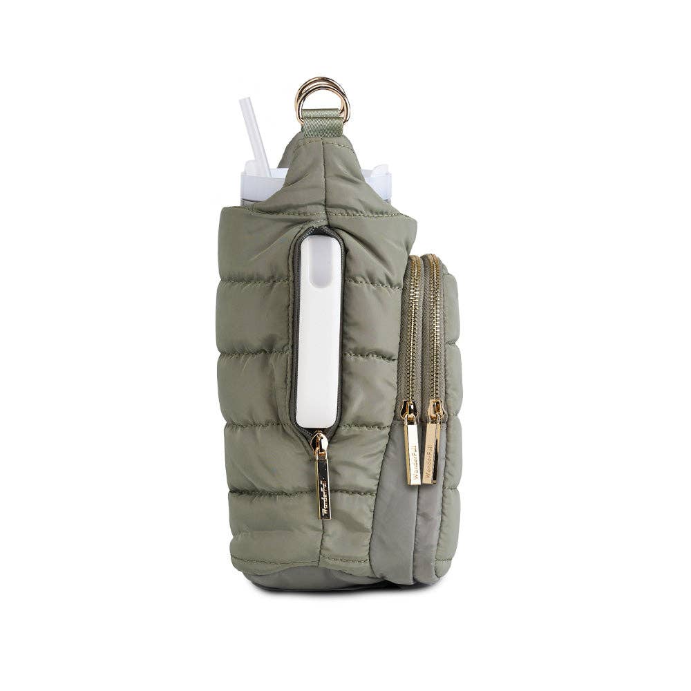 HydroBag®  HANDLE™  Sage Green with Solid Vegan Leather Trim