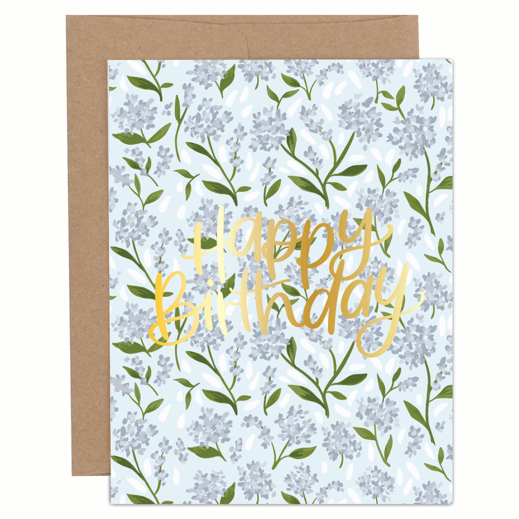 Happy Birthday Hydrangeas Greeting Card