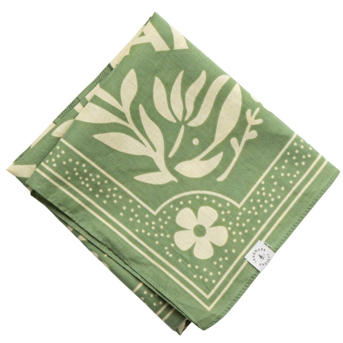 Woodsy Owl Bandana: Vineyard Green