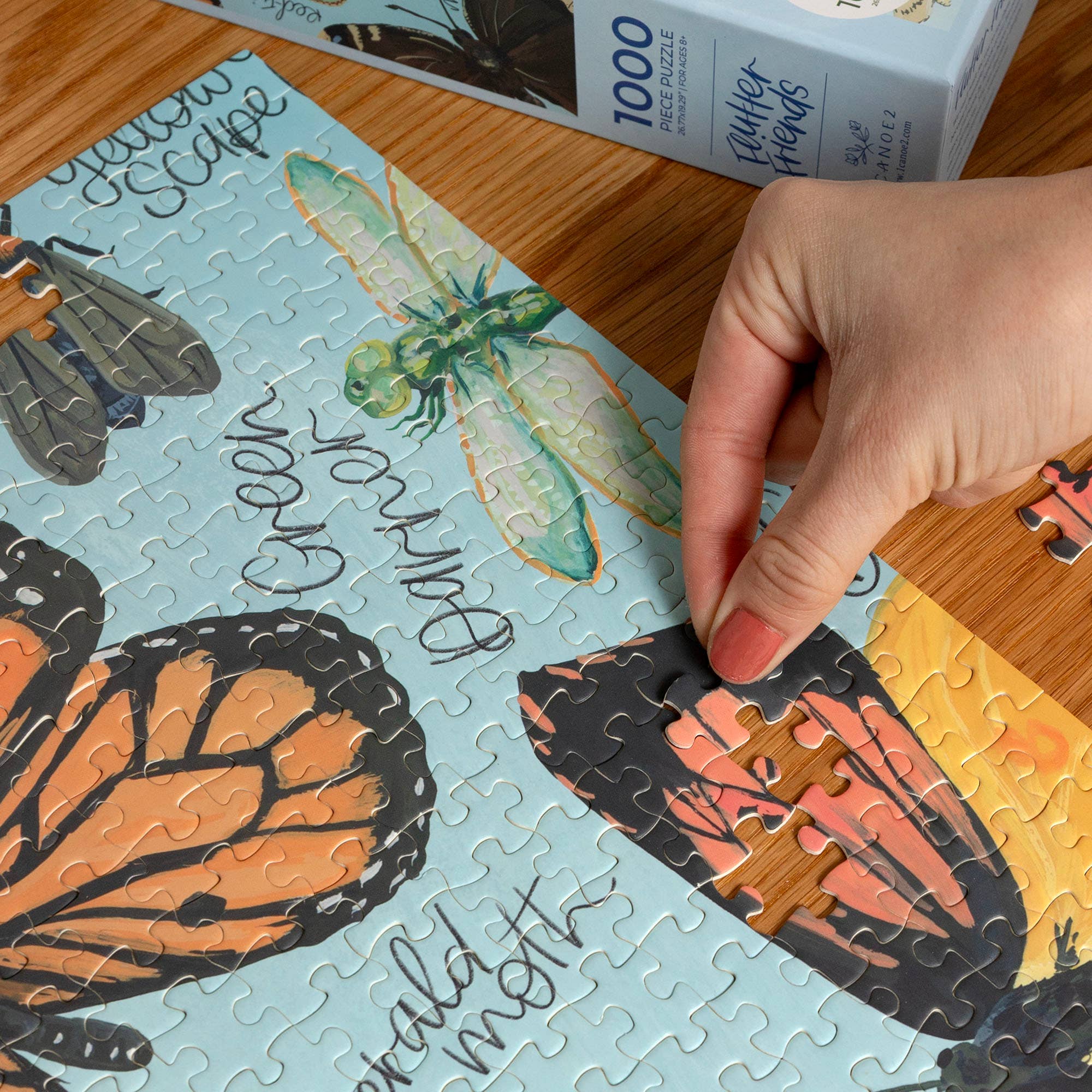 Flutter Friends Butterfly - 1,000 Piece Jigsaw Puzzle