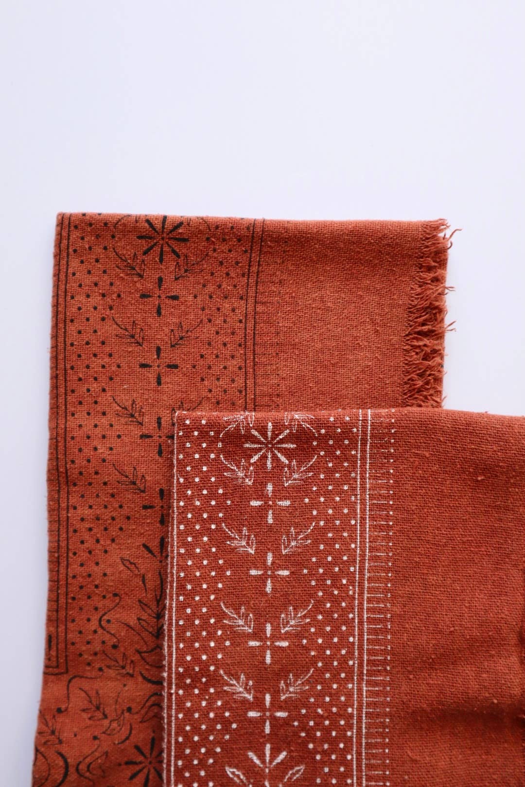 Terracotta Classic Print Naturally Dyed Bandana