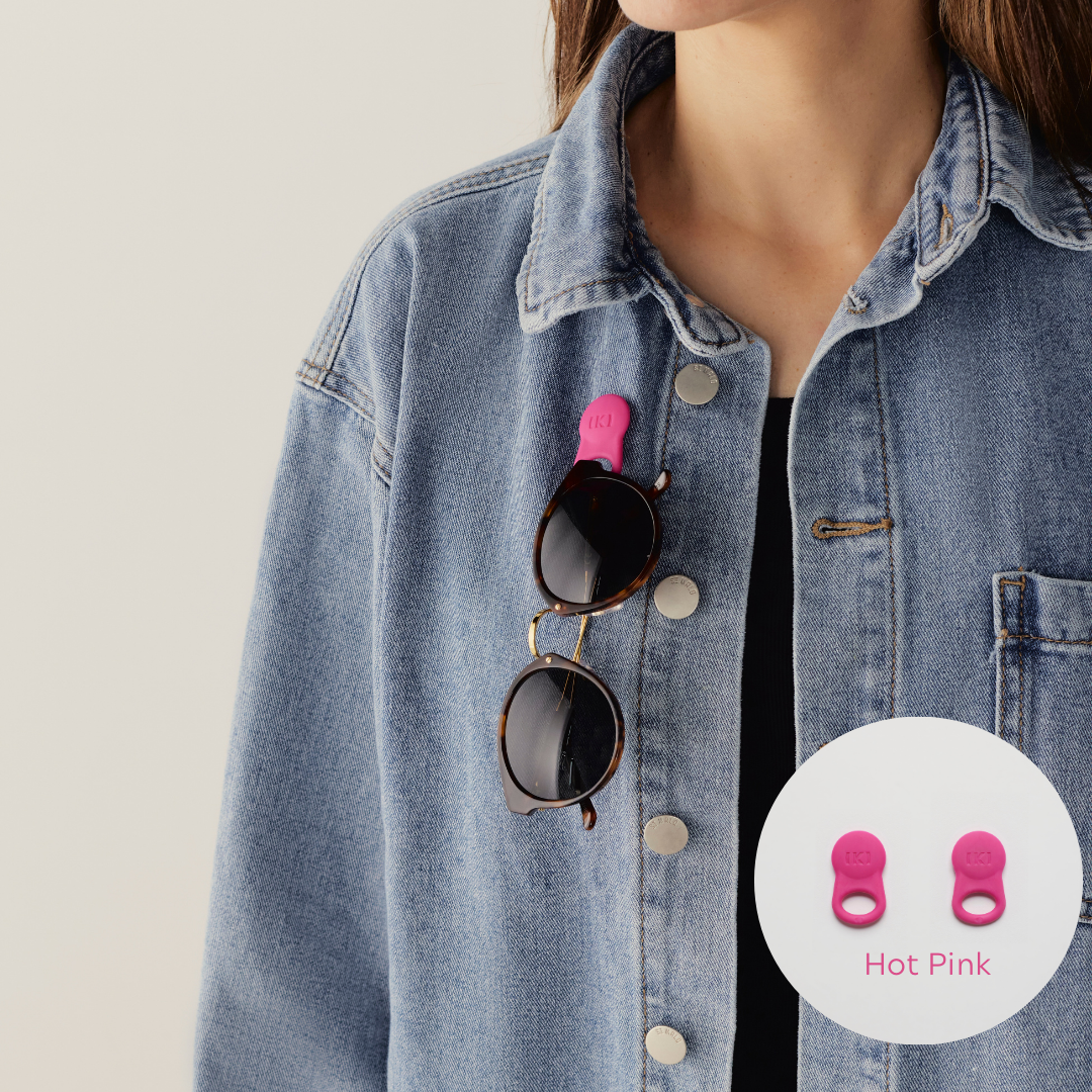 Magnetic Glasses Clip: Black