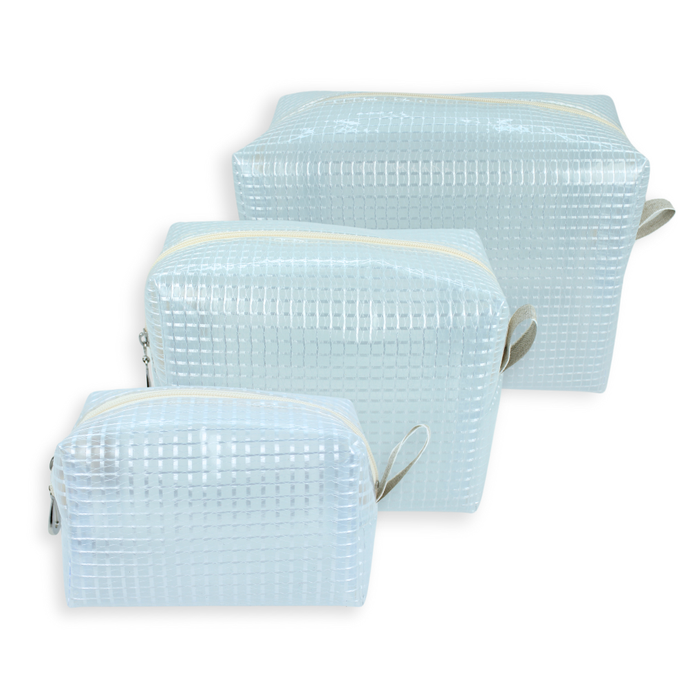 Grid Vinyl Dopp Kits