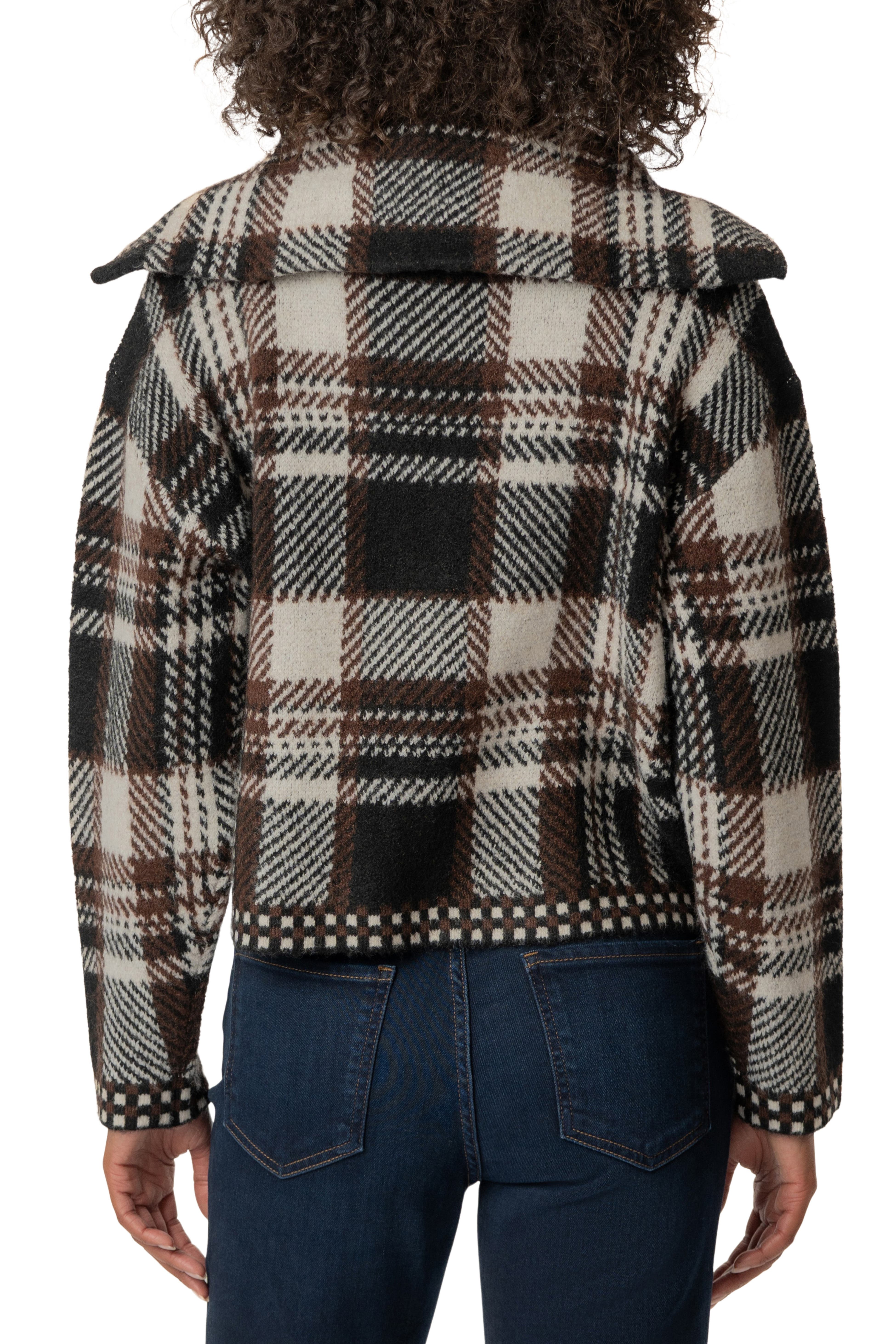 Rue Zip Up Sweater Knit Jacket