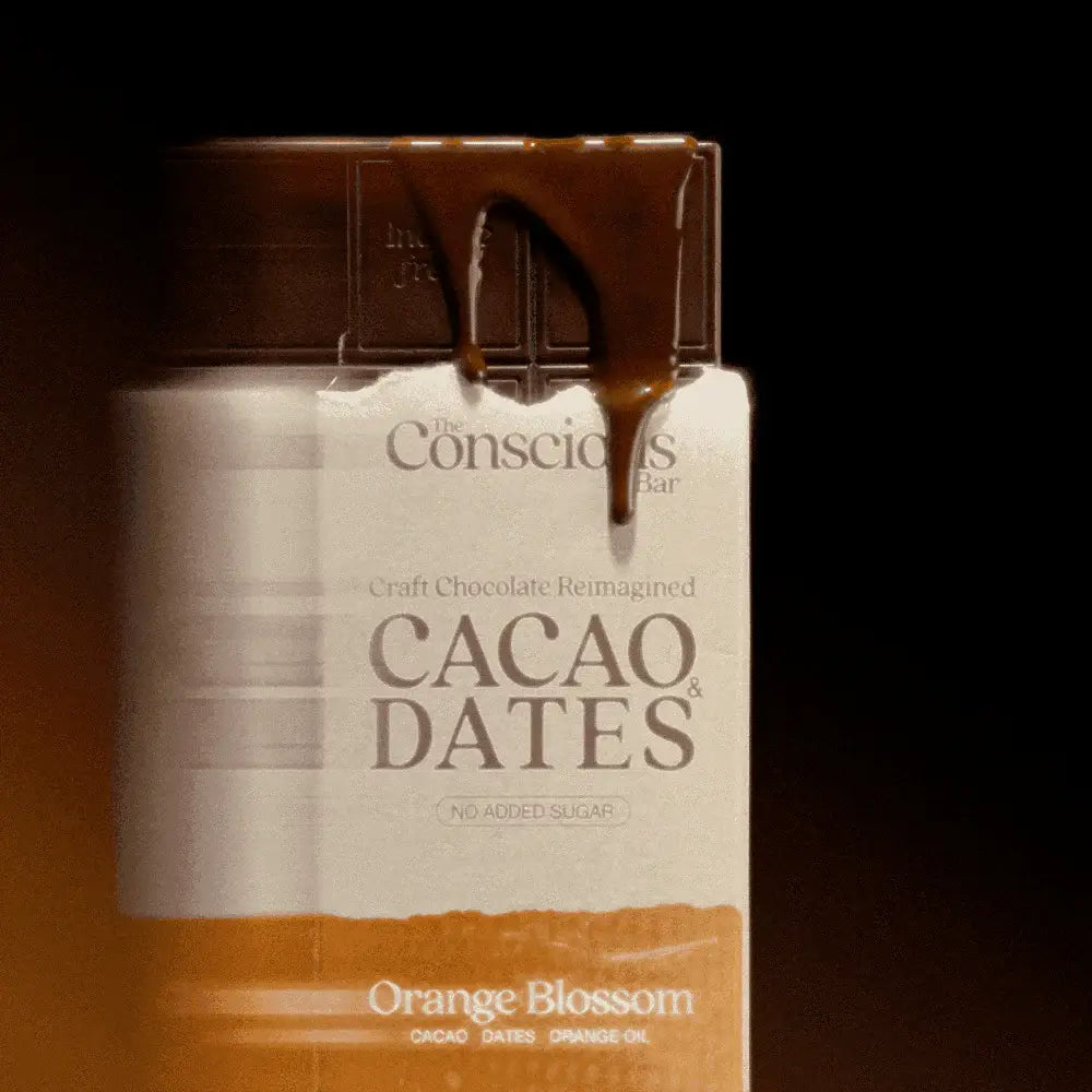 The Conscious Bar - Date Sweetened Dark Chocolate - Orange Blossom