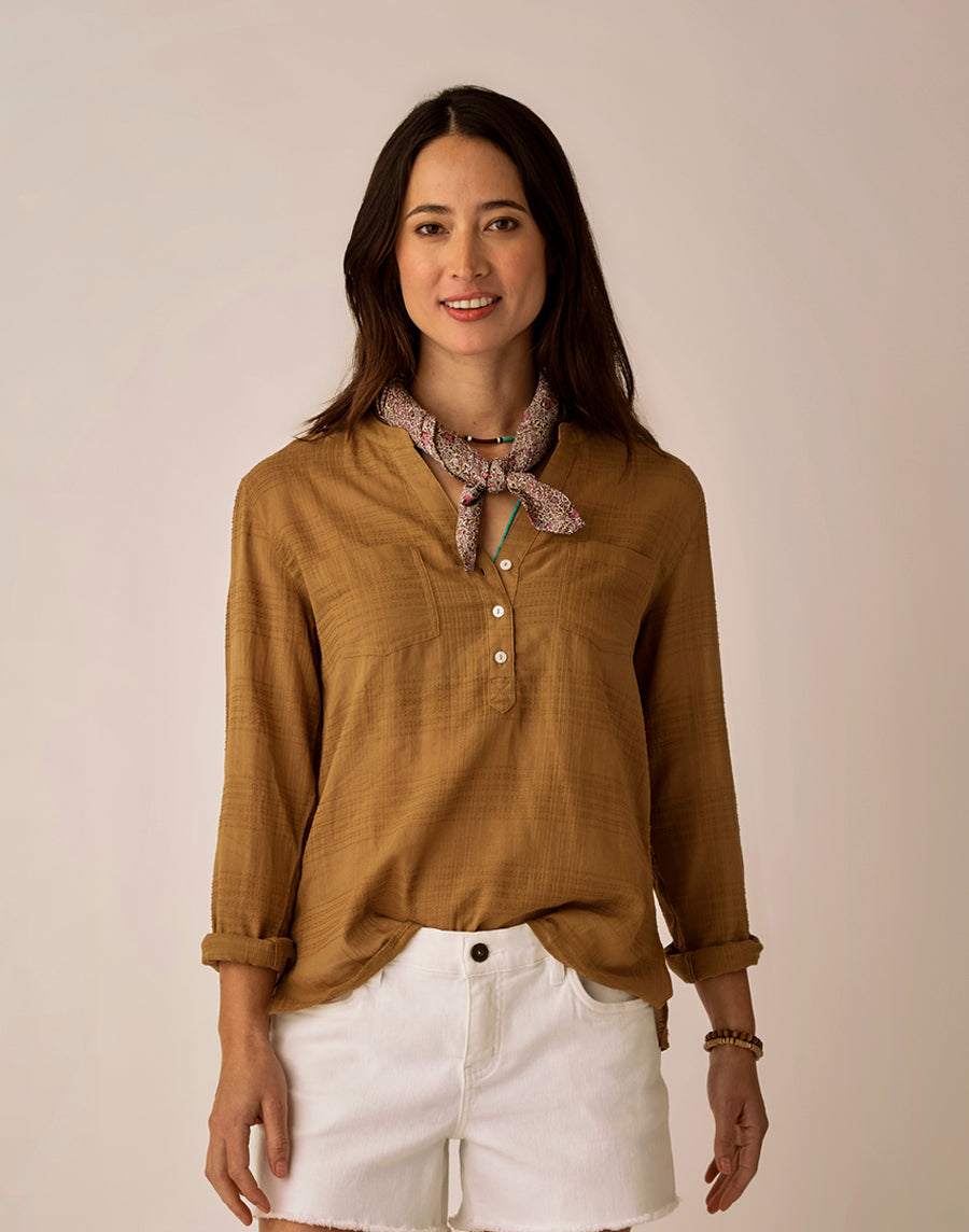 Dylan Textured Shirt - Golden