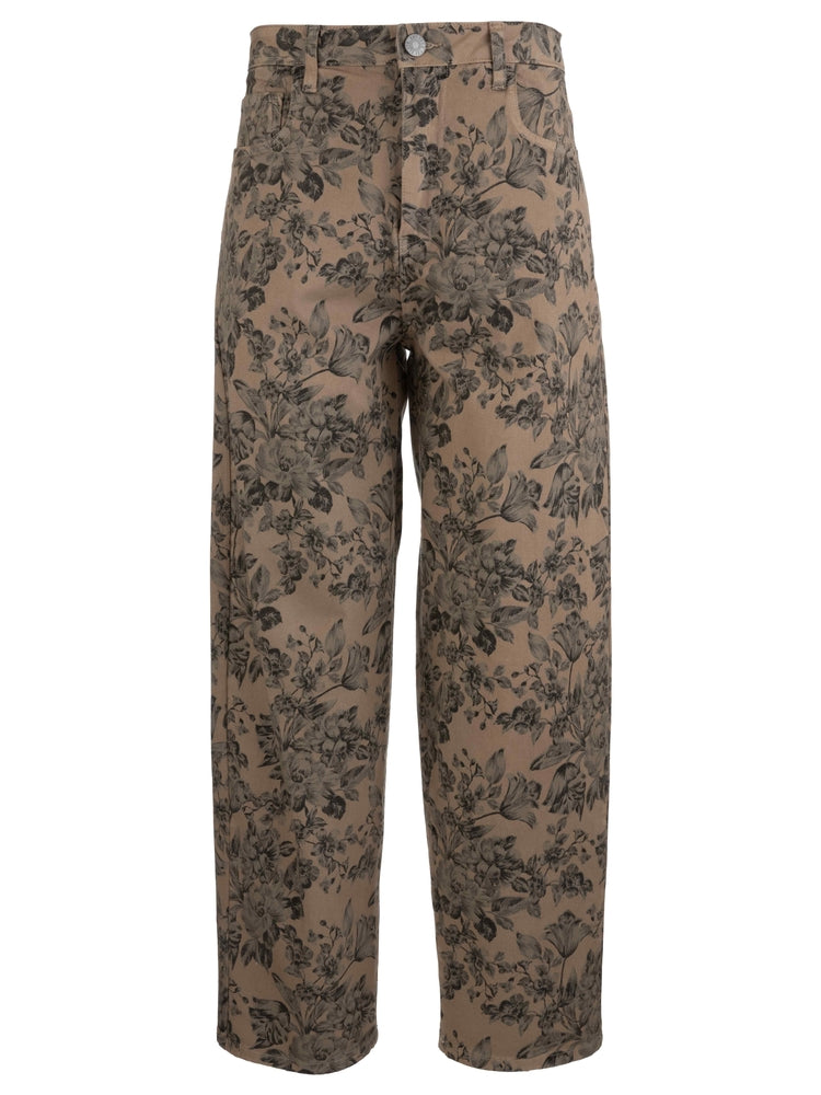 Ashton High Rise Relaxed - Sand Print