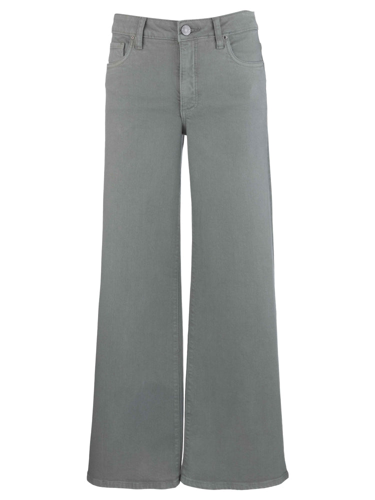 Maya High Rise Fab Ab Wide Leg in Sea Star Teal