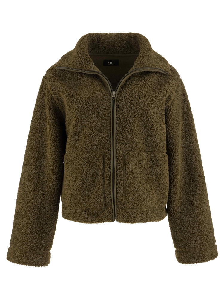 Dena Faux Shearling Zip