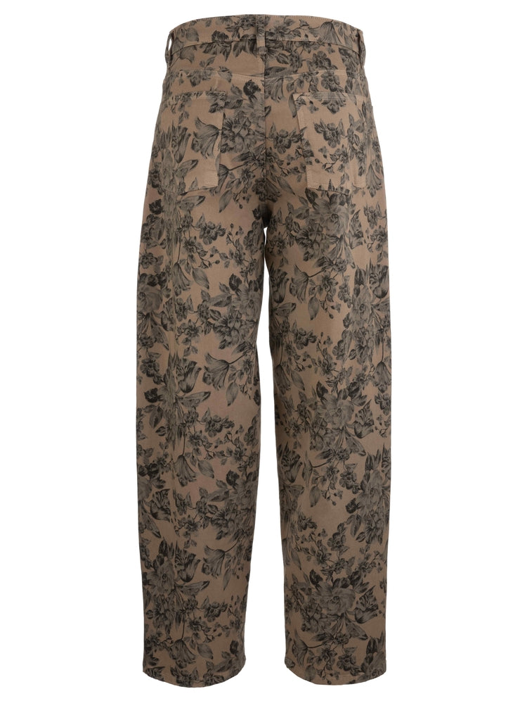 Ashton High Rise Relaxed - Sand Print