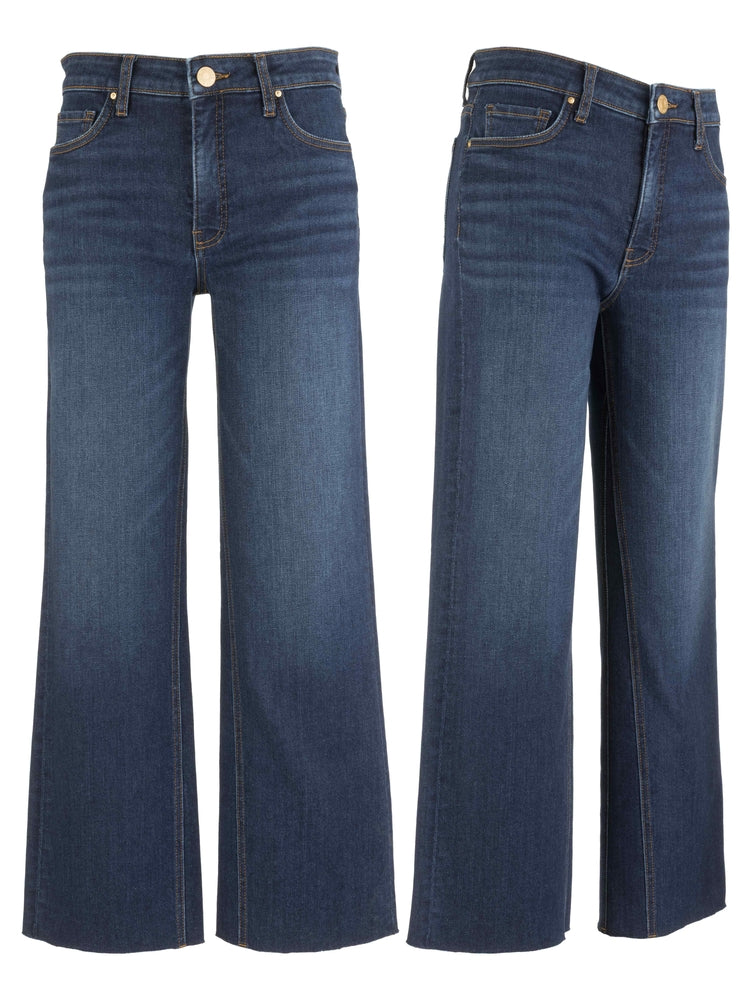 High Rise Kelsey Fab Ab Ankle Flare -Improve w/ Euro Base Wash