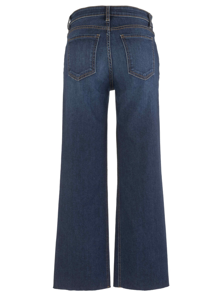 High Rise Kelsey Fab Ab Ankle Flare -Improve w/ Euro Base Wash