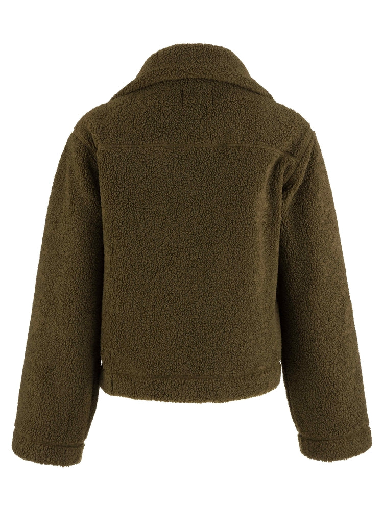 Dena Faux Shearling Zip