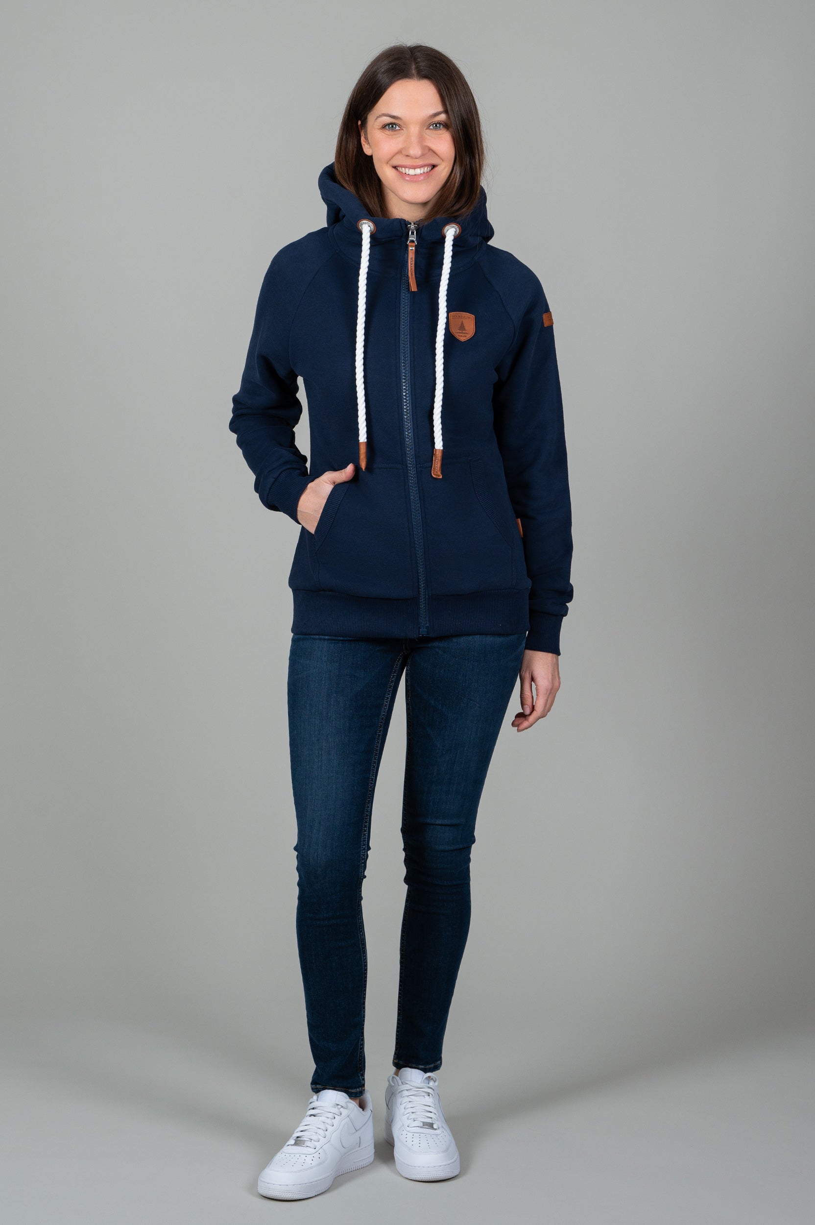 Hera Oxford Blue Full Zip Hoodie