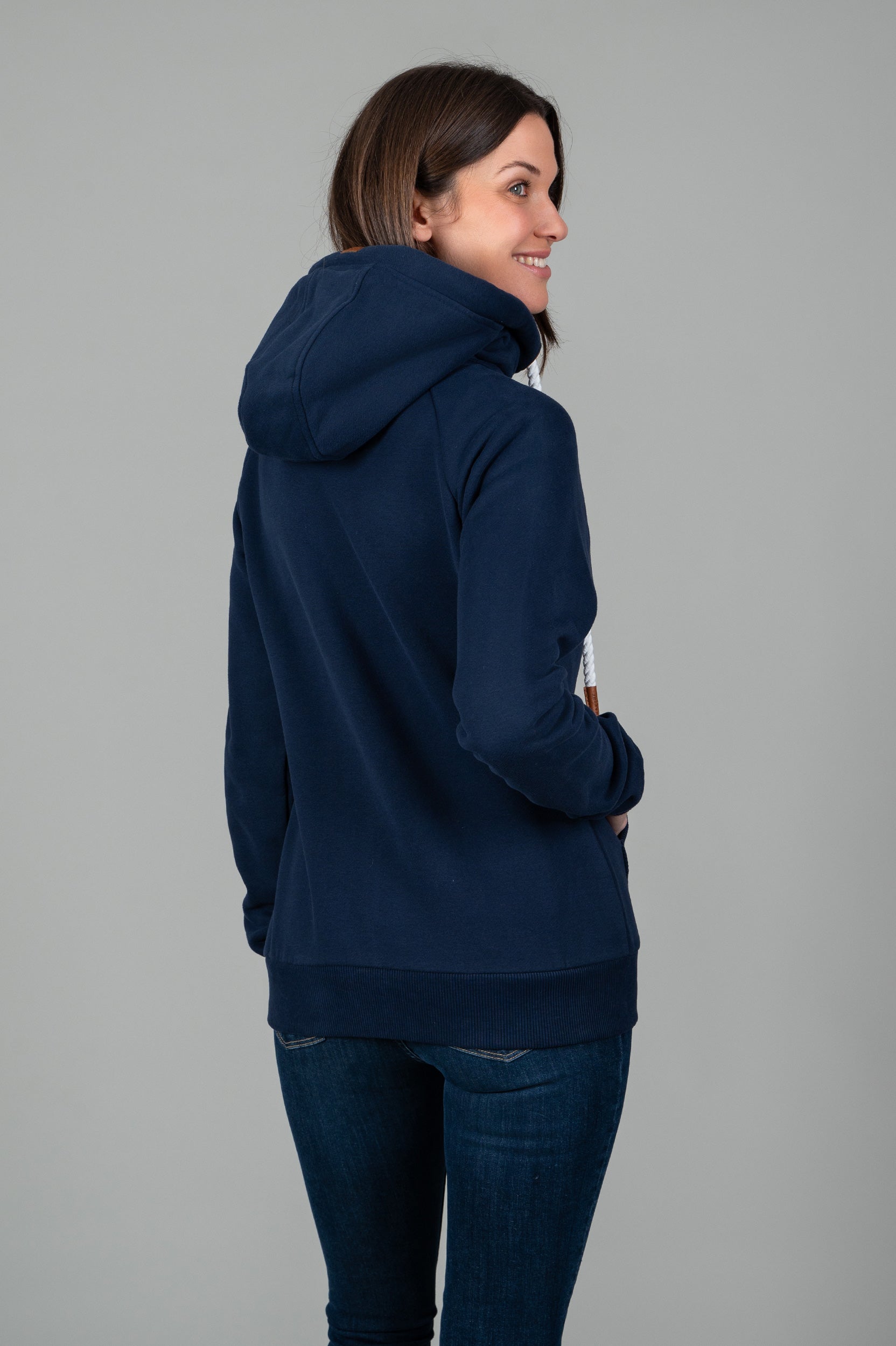 Hera Oxford Blue Full Zip Hoodie