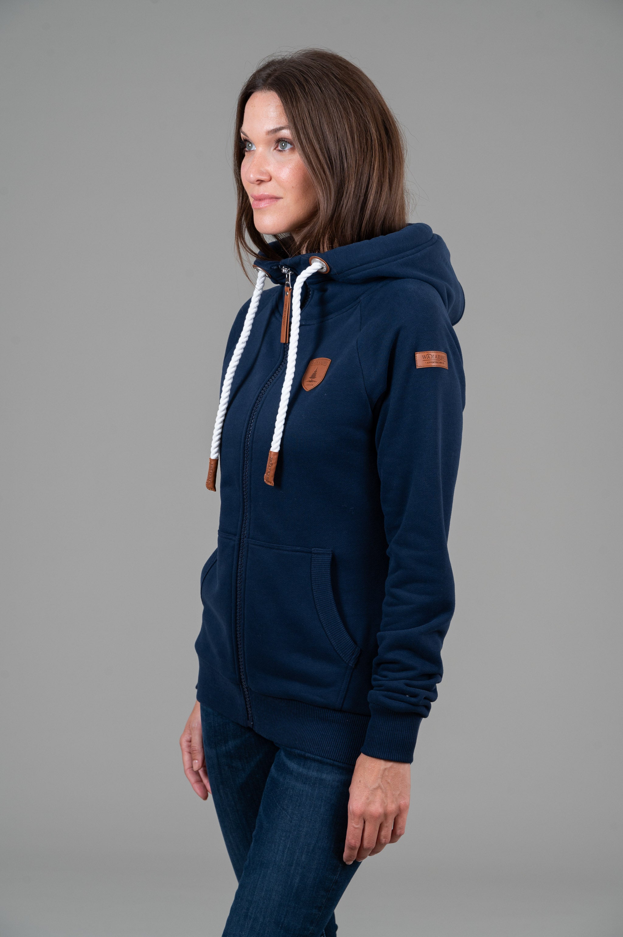 Hera Oxford Blue Full Zip Hoodie