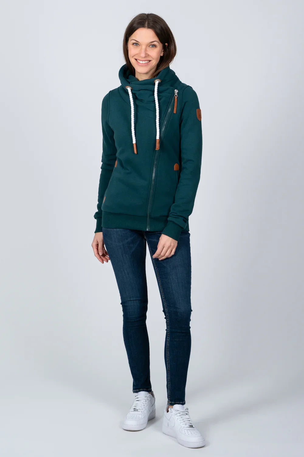 Hestia Full Zip Cowl Neck