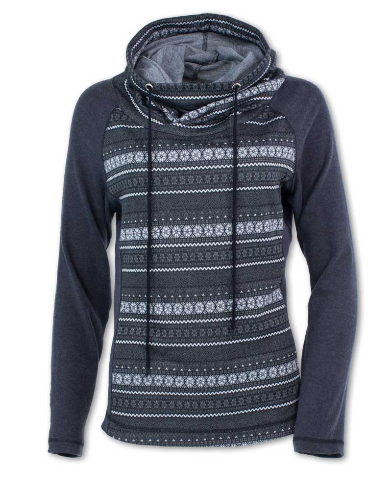 Fair Isle Cowl Neck Sweater