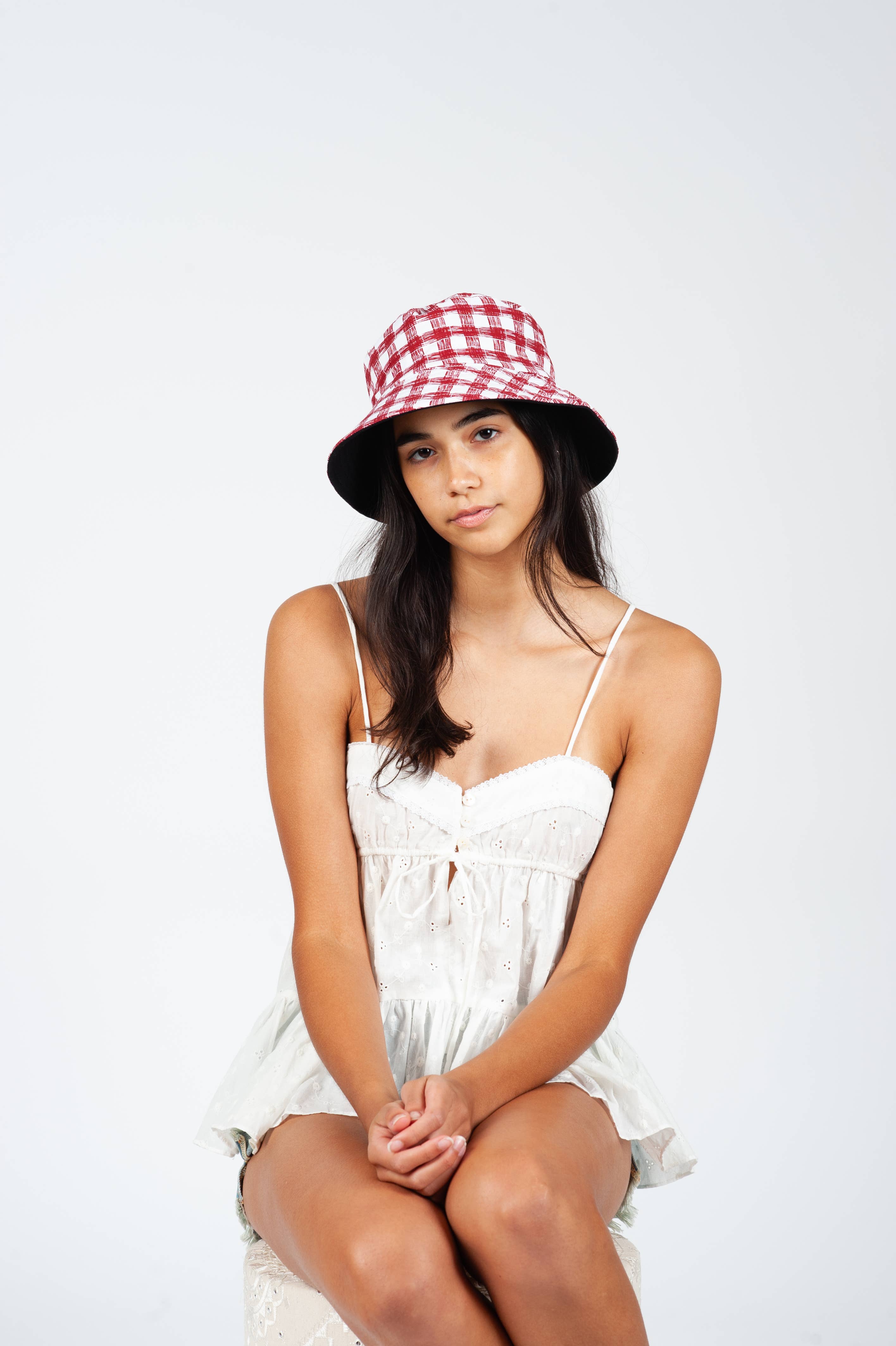 Picnic Bucket Hat - Red