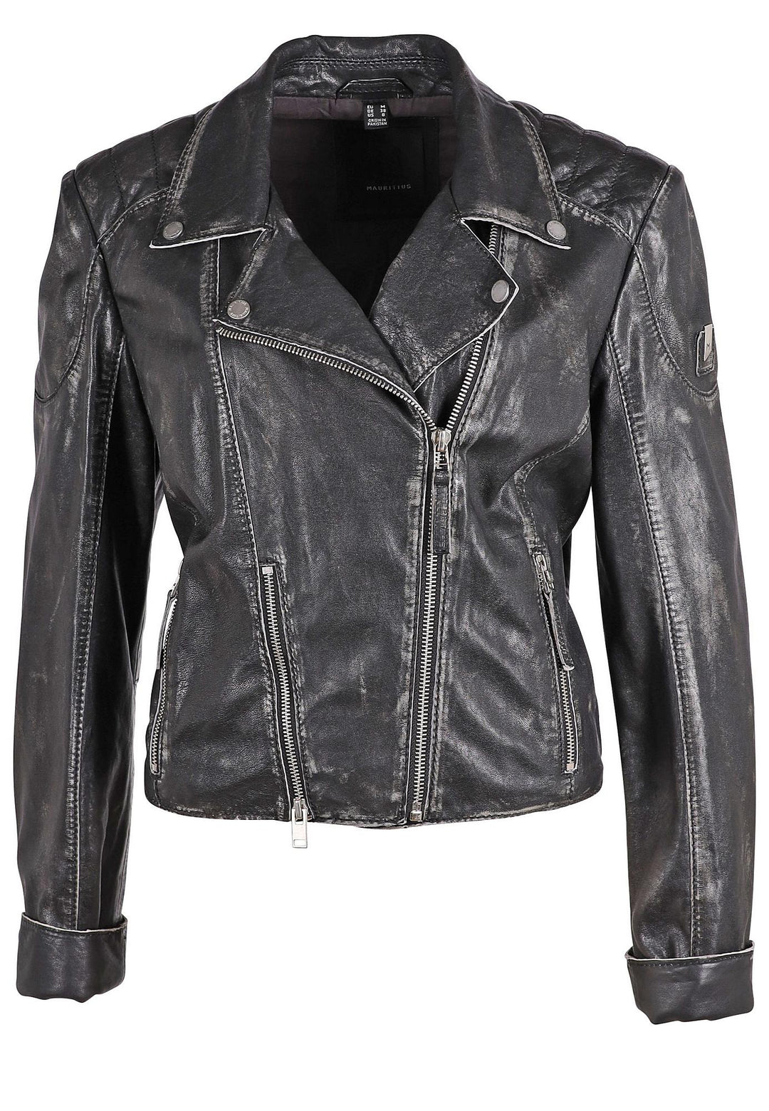 Reanon RF Leather Jacket - Vintage Black