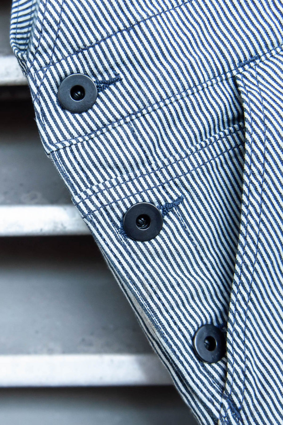 Freshly Overalls For Women - Indigo Stripe Denim