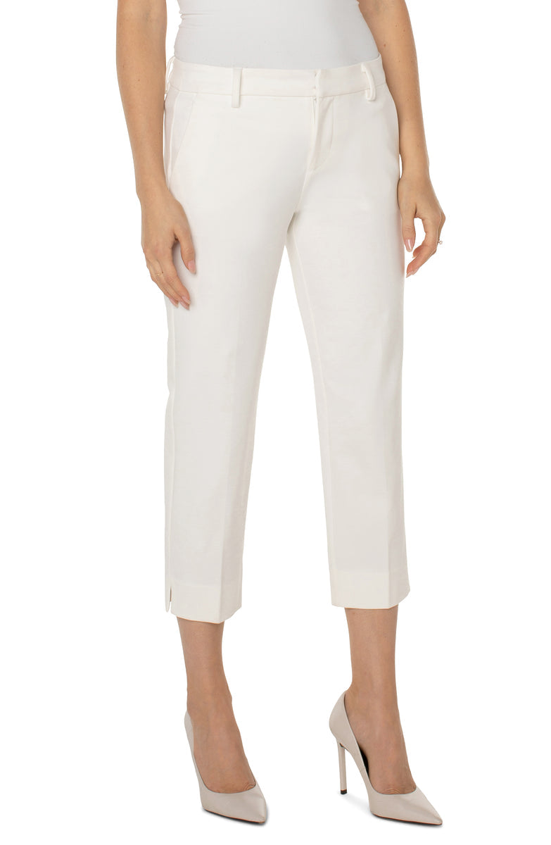 Kelsey Crop Trouser - Vintage White