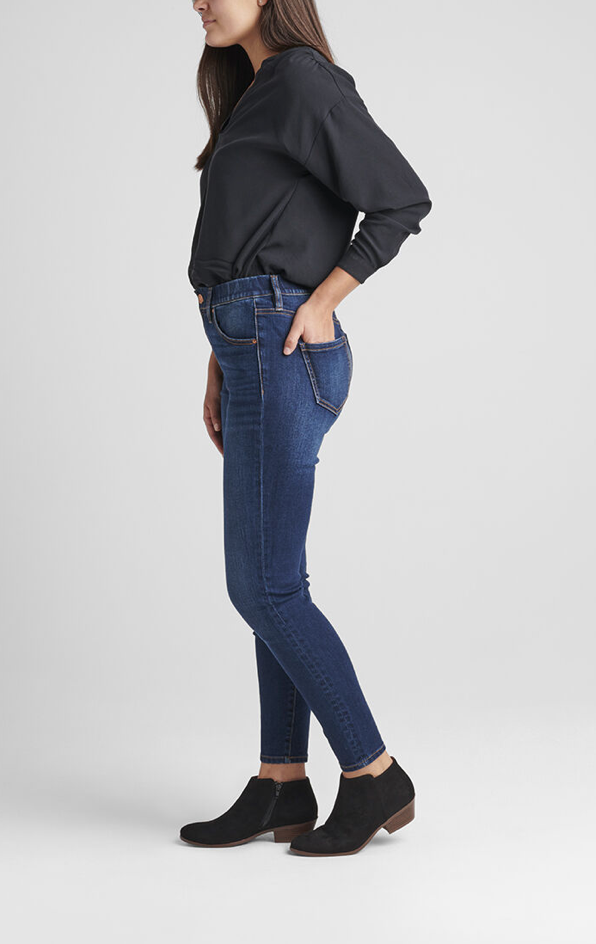 Valentina High Rise Skinny Pull-On Jeans - West Side