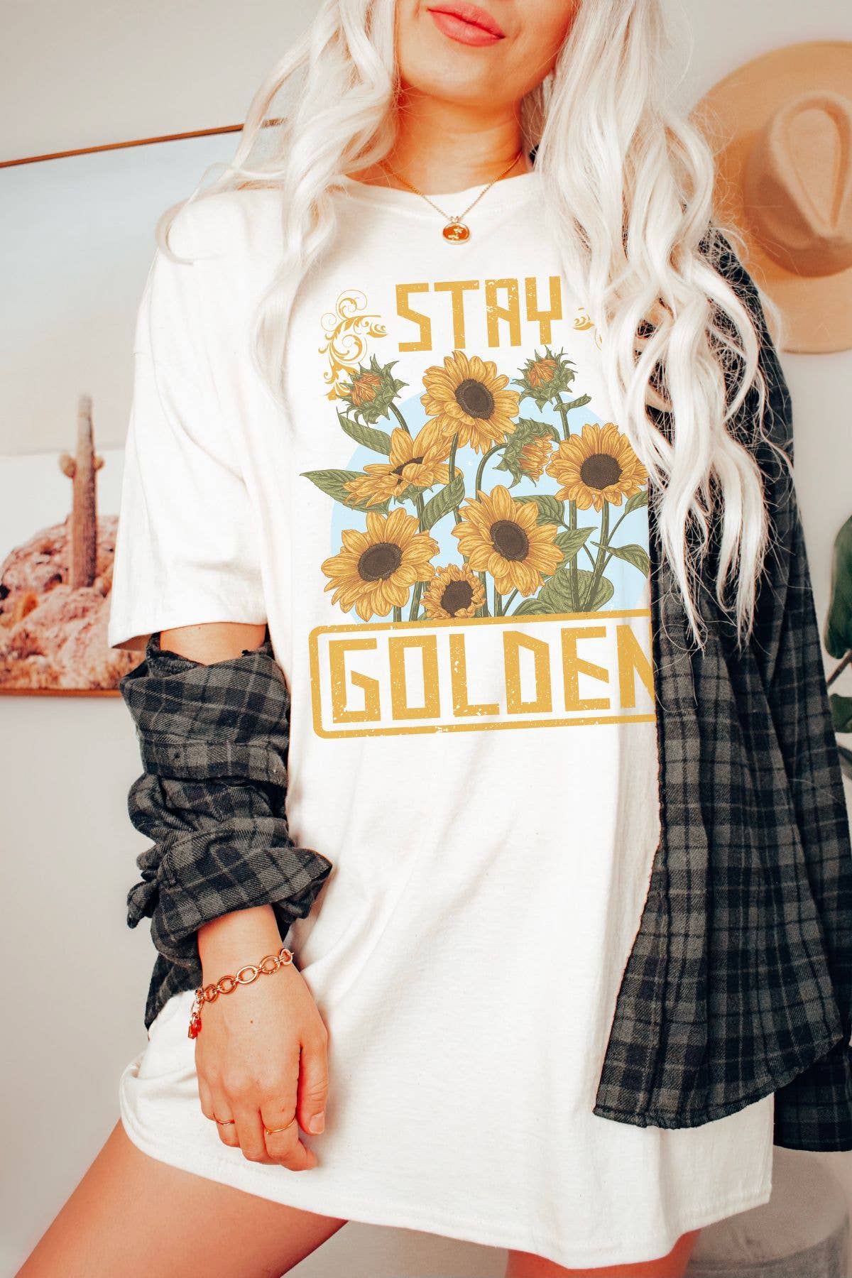 Stay Golden Oversized Graphic Tee