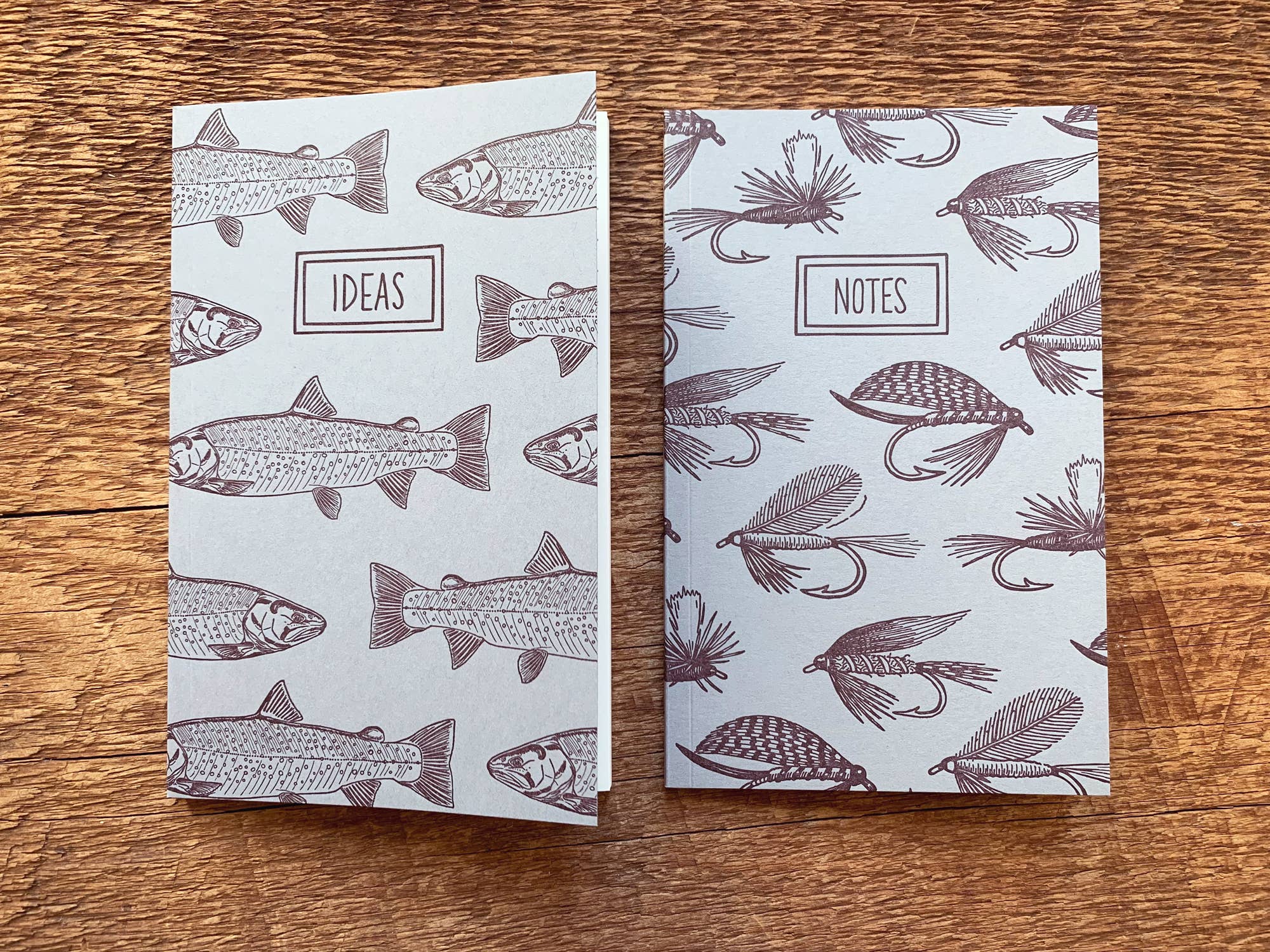 Trouts & Fishing Flies Pocket Notebook, Set of 2