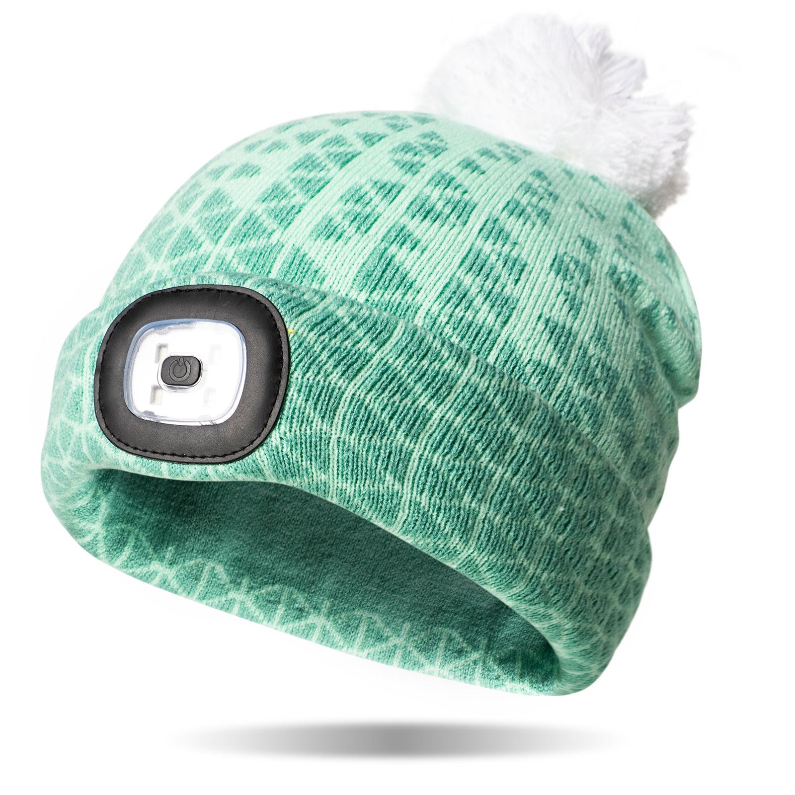 Kids' Night Owl LED Rechargeable Beanie Cap Pom Hat